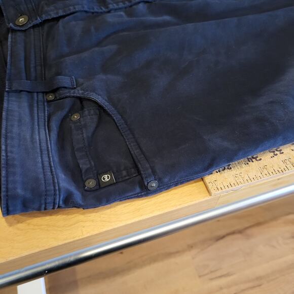 AG Adriano Goldschmied Everett Slim Straight Black 38x32 Jeans - Picture 10 of 16